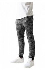 Pantaloni trening slim negru-gri L foto