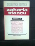 Zaharia Stancu interpretat de... (Editura Eminescu, 1972)