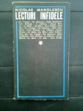 Nicolae Manolescu - Lecturi infidele (Editura pentru Literatura, 1966; editia I)