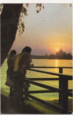 bnk cp Bucuresti - Lacul Herastrau - circulata foto