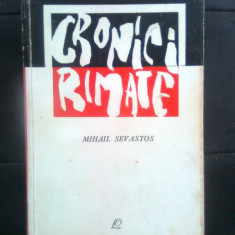 Mihail Sevastos - Cronici rimate (Editura pentru Literatura, 1963)