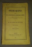 Sixte-Quint (Sixtus V), par M. le Bon de Hubner volumul 2