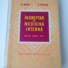 Indreptar de medicina interna/Fl. Marin, C. Popescu/1973