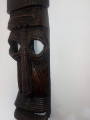 Masca lemn exotic provenienta Volta Superioara (Burkina Faso) foto