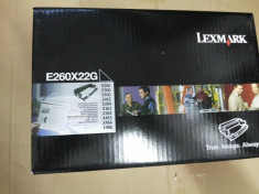 Kit fotoconductor Lexmark E260X22G nou, original, sigilat foto