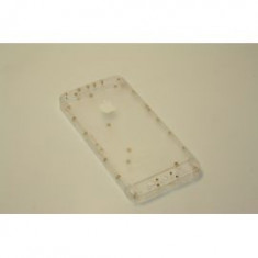 Carcasa iPhone 5 transparent alb capac baterie foto