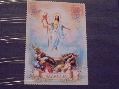 SLOVENIA - TIP FELICITARE PASTE 2018- ALLELUJA -IN RELIEF - SCRISA. foto