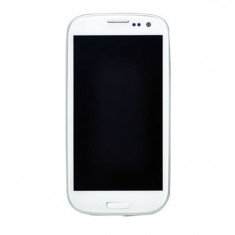 Display touchscreen rama Samsung S3 i9300 alb NO LOGO foto