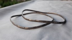 argint SET 2 BRATARI etnic TRIBAL vintage VECHI de efect SPLENDID superb UNIC