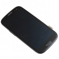 Display touchscreen rama Samsung S3 i9300 negru NO LOGO foto