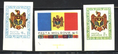 MOLDOVA 1991 - STEME - serie nestampilata, AC100 foto