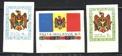 MOLDOVA 1991 - STEME - serie nestampilata, AC100 foto