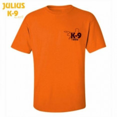 Tricou bumbac unisex - portocaliu - Julius K9 - 12TOR foto