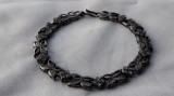 Argint BRATARA art deco 1930 FRANTA manopera EXCEPTIONALA vintage VECHE superba