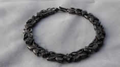 argint BRATARA art deco 1930 FRANTA manopera EXCEPTIONALA vintage VECHE superba