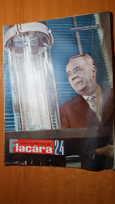 revista flacara 15 iunie 1963-articol despre biografia porumbului