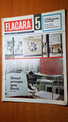 revista flacara 30 ianuarie 1965- vast articol si foto despre orasul galati foto