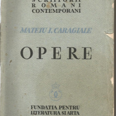(8A) MATEIU CARAGIALE - OPERE, 1936
