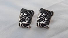 argint CERCEI AZTECI ca simbol MEXIC superbi VECHI vintage UNICi patina MINUNATA