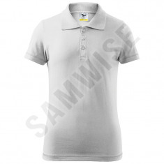 Tricou Polo de copii Junior, 100% bumbac (Culoare: Alb, Marime: 122cm/6 ani, Pentru: Copii) foto