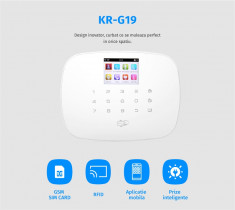 KR-G19 Kit alarma wireles cu comunicatie GSM foto