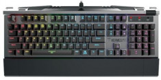 Tastatura Gaming Gamdias Hermes P2, Optical Brown (Negru/Argintiu) foto