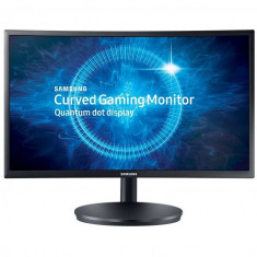 Monitor LED Samsung Gaming C24FG70FQU Quantum Dot Curbat 23.5 inch 1 ms Black FreeSync 144Hz foto