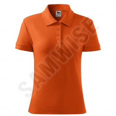 Tricou Polo de dama Cotton (Culoare: Portocaliu, Marime: XXL, Pentru: Femei) foto