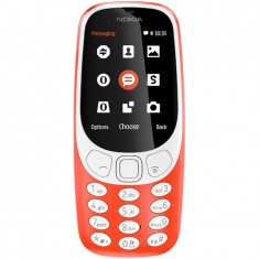 Telefon mobil Nokia 3310 (2017), Dual SIM, rosu foto