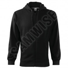 Hanorac de barbati Trendy Zipper (Culoare: Negru, Marime: XL, Pentru: Barbati) foto