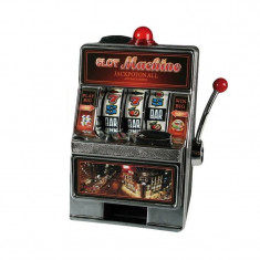 Pusculita Slot Machine, LED, 19x12 cm, JackPOT muzical, ABS foto