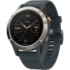 Ceas smartwatch Garmin Fenix 5, Heart Rate, GPS, Granite Blue foto