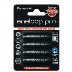 Acumulatori Panasonic Eneloop Pro tip R6 AA 2500mAh set 4 buc. blister foto