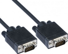 Cablu Monitor Wiretek PV13E-3, VGA - VGA, ecranat, 3 m (Negru) foto
