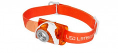 Lanterna frontala Led Lenser SEO 3 Orange foto