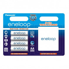 Acumulatori Panasonic Eneloop tip R6 AA 1900mAh set 4 buc. + cutie, blister foto