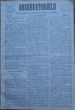 Cumpara ieftin Ziarul Observatorul ; Politic , national si literar , an 1 ,nr. 39 , Sibiu ,1878