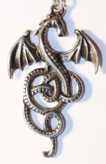 Pandantiv celtic dragonul Nidhogg foto