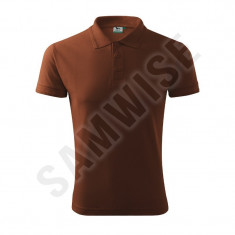 Tricou polo Pique Polo de barbati, Ciocolatiu (Culoare: Ciocolatiu, Marime: L, Pentru: Barbati) foto