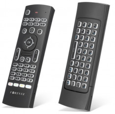 Telecomanda Smart TV, Airmouse 3D, tastatura wireless, iluminata, Forever SR-110 foto