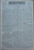 Ziarul Observatorul ; Politic , national si literar , an 1 ,nr. 41 , Sibiu ,1878