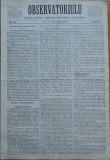 Cumpara ieftin Ziarul Observatorul ; Politic , national si literar , an 1 ,nr. 41 , Sibiu ,1878