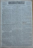 Cumpara ieftin Ziarul Observatorul ; Politic , national si literar , an 1 ,nr. 41 , Sibiu ,1878