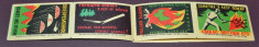 6 etichete cutii de chibrituri URSS, protectie impotriva incendiilor foto