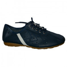 Adidas de primavara-vara, nuanta bleumarin, cu perforatii mici (Culoare: BLEUMARIN, Marime: 36) foto