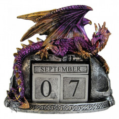 Calendar perpetuu de birou cu dragon - Nightwynd foto