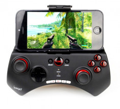 Controler Bluetooth iPega, Gamepad cu stand smartphone maxim 5.5 inch si Android foto