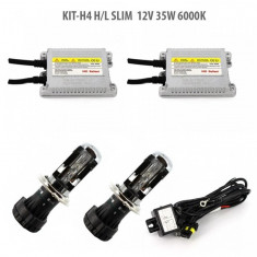 Kit Xenon H4 H/L SLIM 12V 35W 6000K, Carguard foto