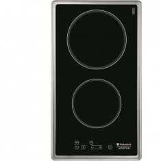 Plita incorporabila Hotpoint DK2KLIX, Vitroceramica, 2 Zone, Touch control, Sticla neagra foto