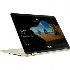 Laptop 2-in-1 ASUS 14&amp;amp;#039;&amp;amp;#039; ZenBook Flip UX461UA, FHD Touch, Intel Core i7-8550U , 8GB, 256GB SSD, GMA UHD 620, Win 10 Home, Icicle Gold foto